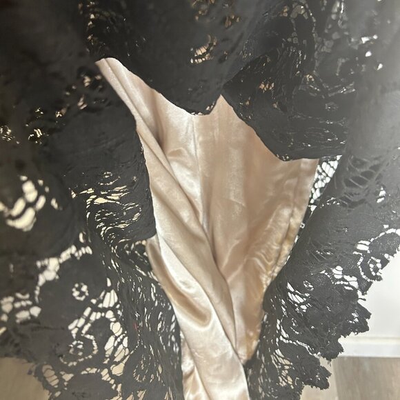 Women’s Y2K Whimsigoth Floral Lace Midi Dress Sz 20 Romantic Cocktail Witchy - Picture 6 of 8